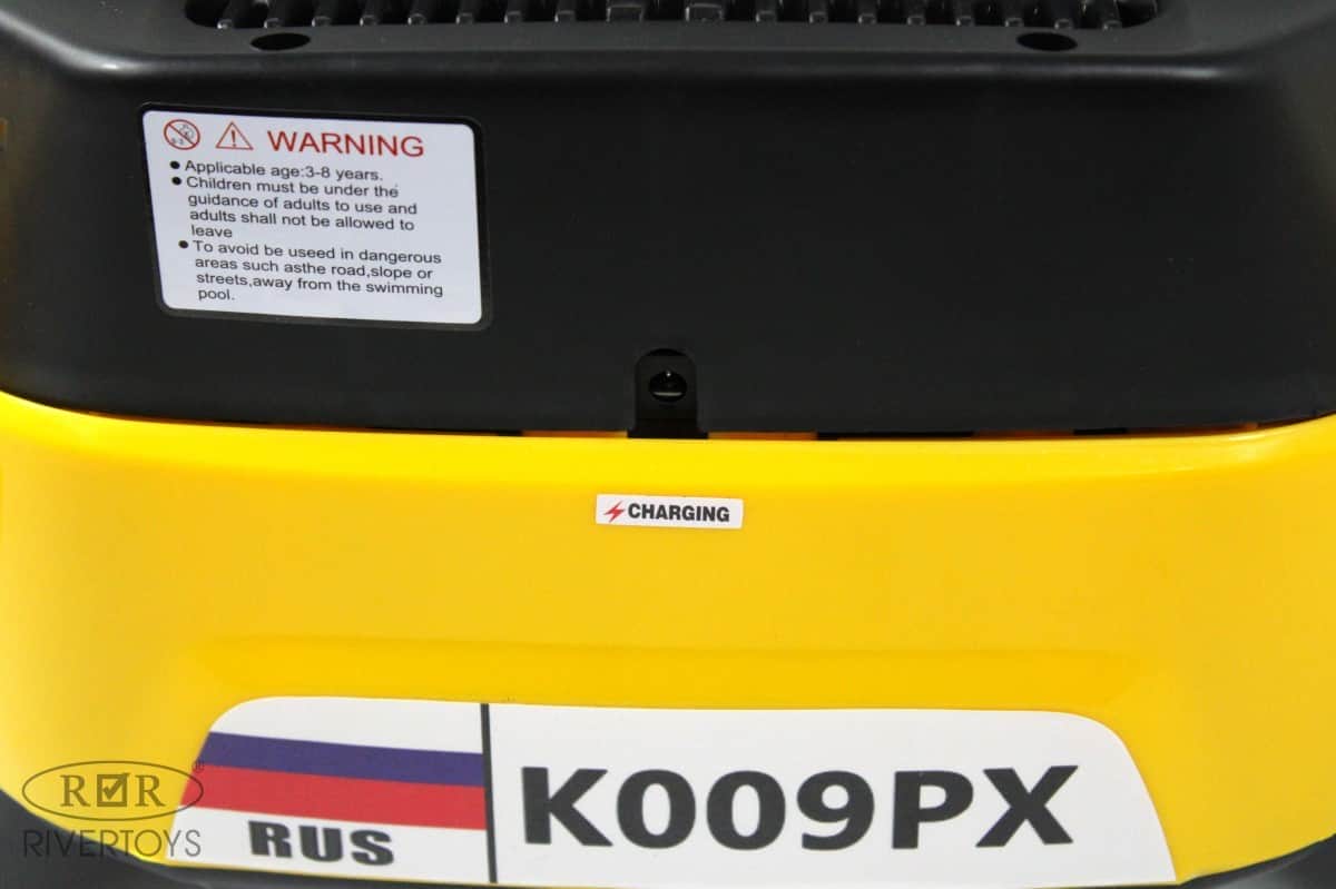 картинка Детский электромобиль K009PX желтый 