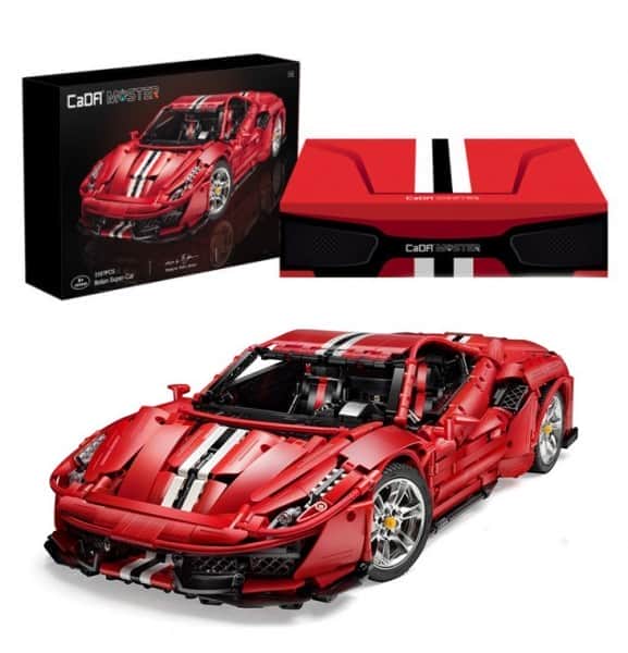 картинка Конструктор CADA Ferrari 488, 3187 деталей - C61043W 