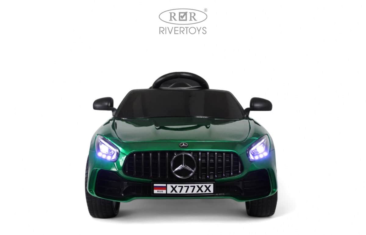 картинка Детский электромобиль Mercedes-Benz AMG GT X777XX зеленый глянец 