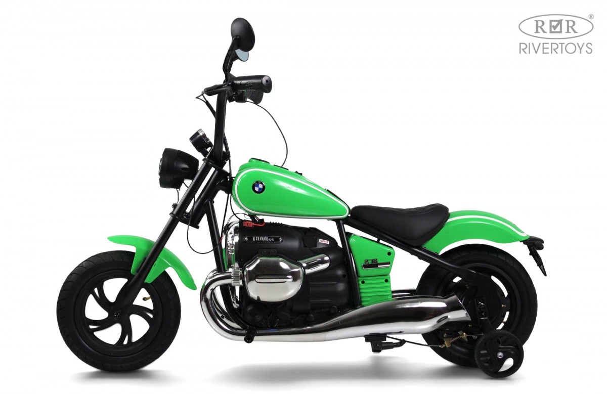 картинка Детский электромотоцикл BMW R18 (A777AA-NEW) зеленый 