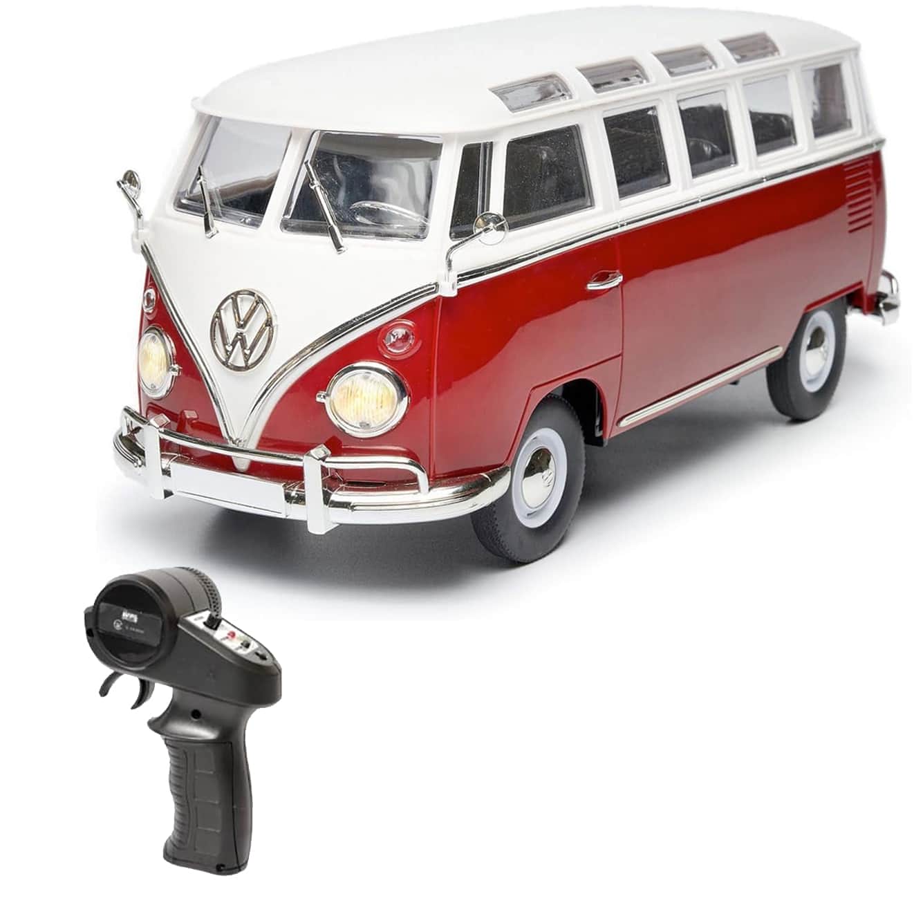 картинка Радиоуправляемый минивэн WPL D-52MINI Volkswagen T1 красный 1:16 - WPLD-52MINI-RED 