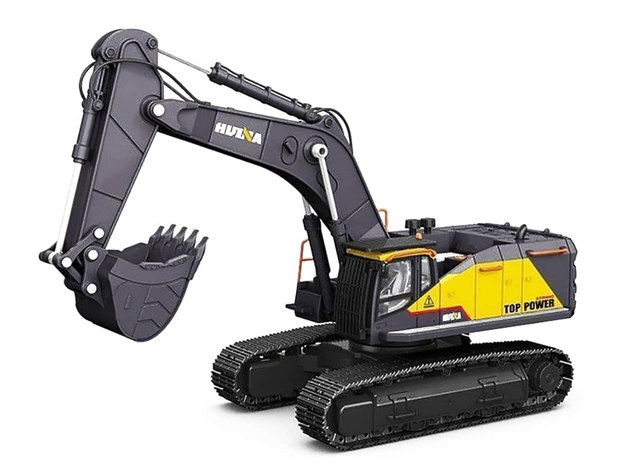 картинка Радиоуправляемый экскаватор серый HUI NA TOYS масштаб 1:14 2.4G - HN1594-GREY 
