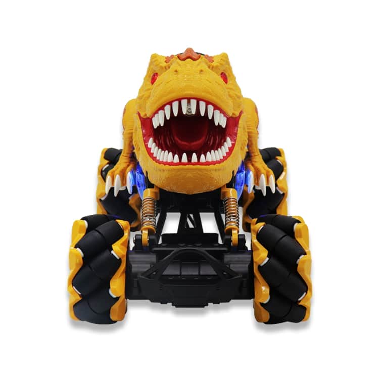 картинка Радиоуправляемая коричневая машина-динозавр T-rex (дрифт колеса, пар) - 11810-BROWN 