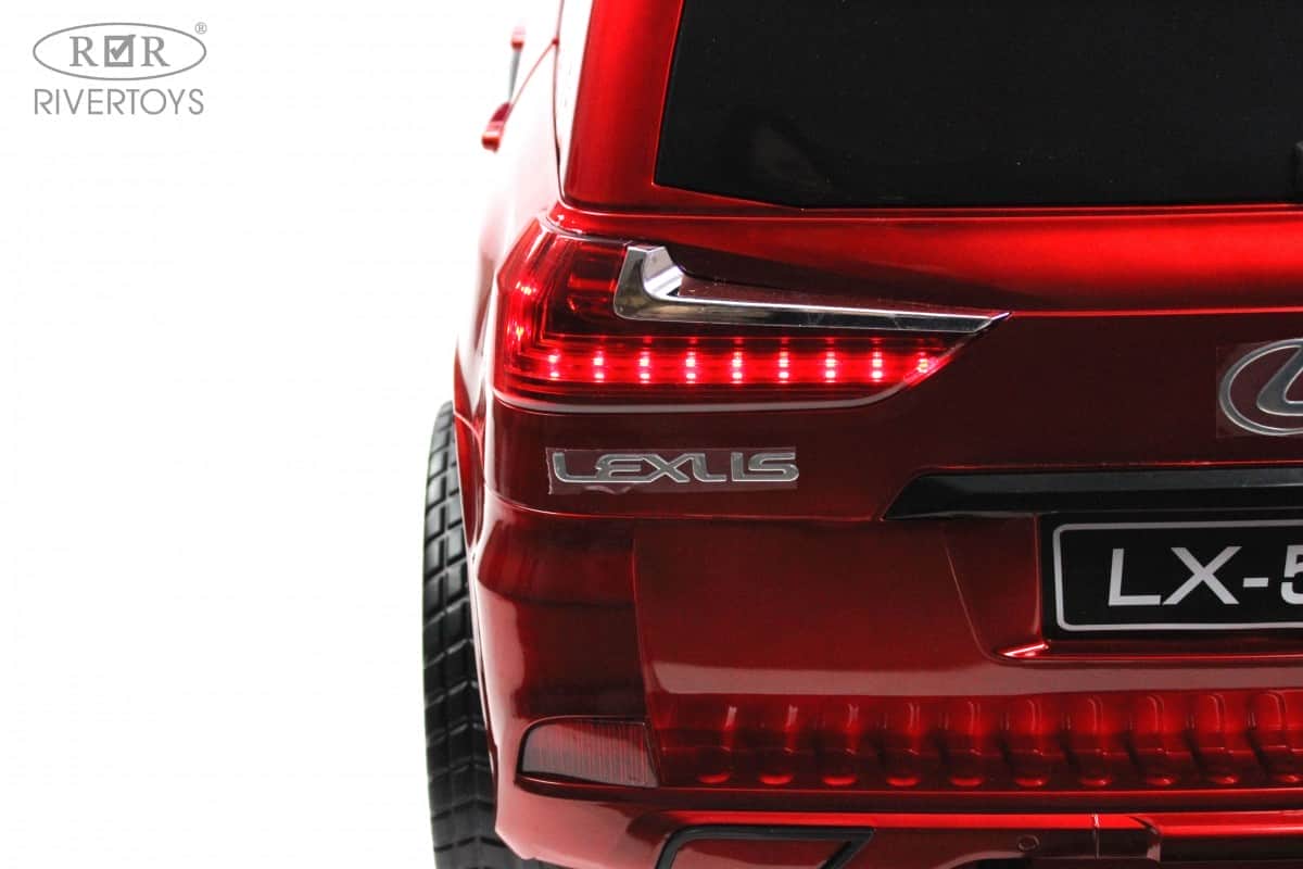 картинка Детский электромобиль Lexus 570 (E555EE) красный глянец 