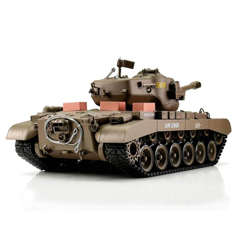 картинка Радиоуправляемый танк Heng Long Snow Leopard USA M26 V7.0 масштаб 1:16 - 3838-1 V7.0 