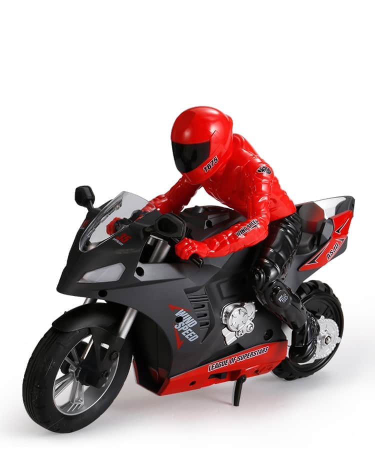 картинка Радиоуправляемый мотоцикл (дрифт, GYRO, 1:6) 2.4G - HC-801-RED 