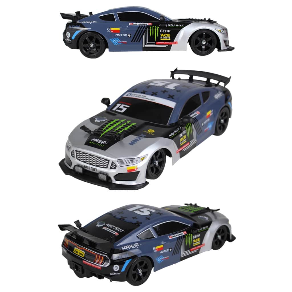 картинка Радиоуправляемая машина для дрифта HB Ford Mustang (4WD, свет, пар, акб, 1:16) - SC16A05-1 