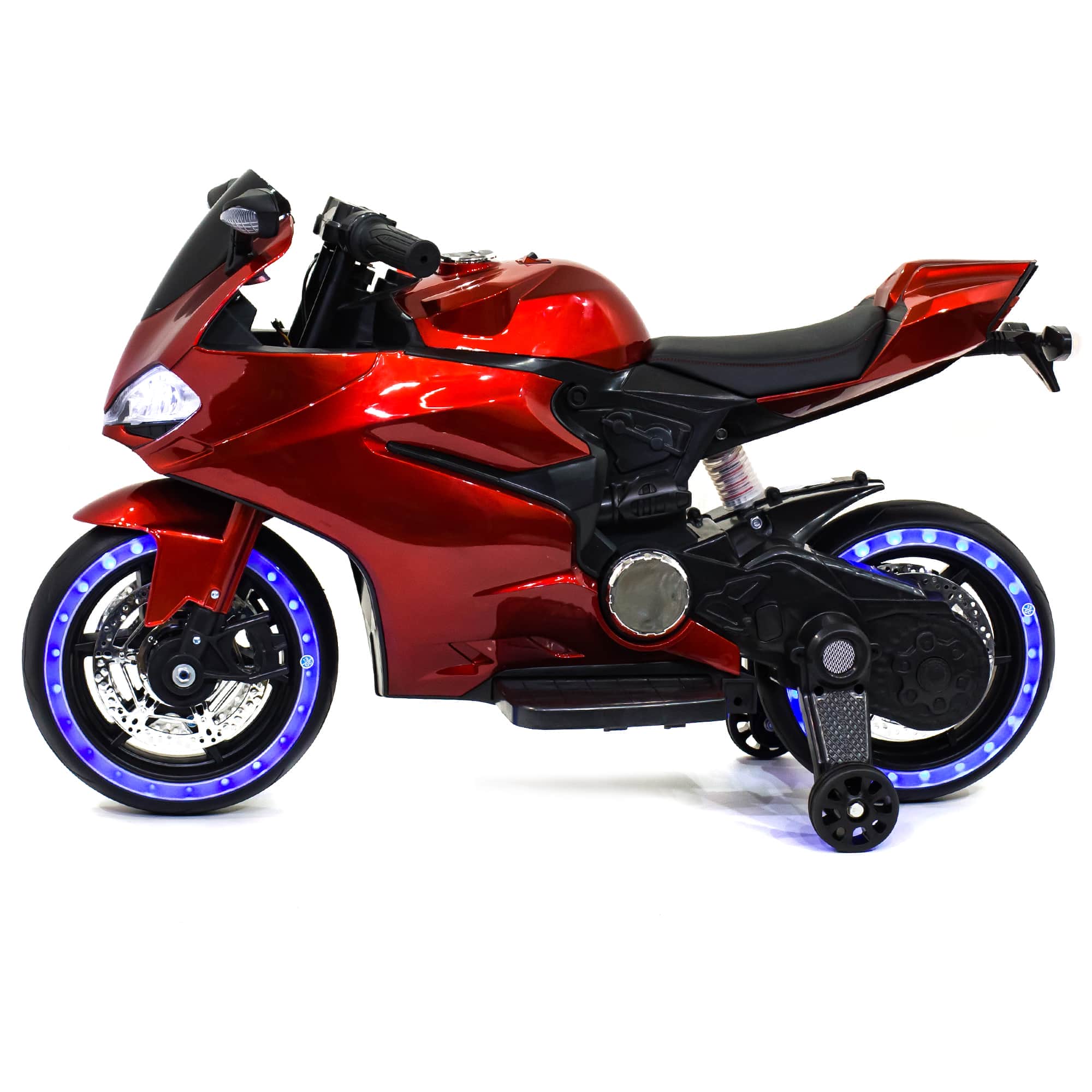 картинка Детский электромотоцикл Ducati Red (12V, EVA, ручка газа) - FT-1628-SP-RED 