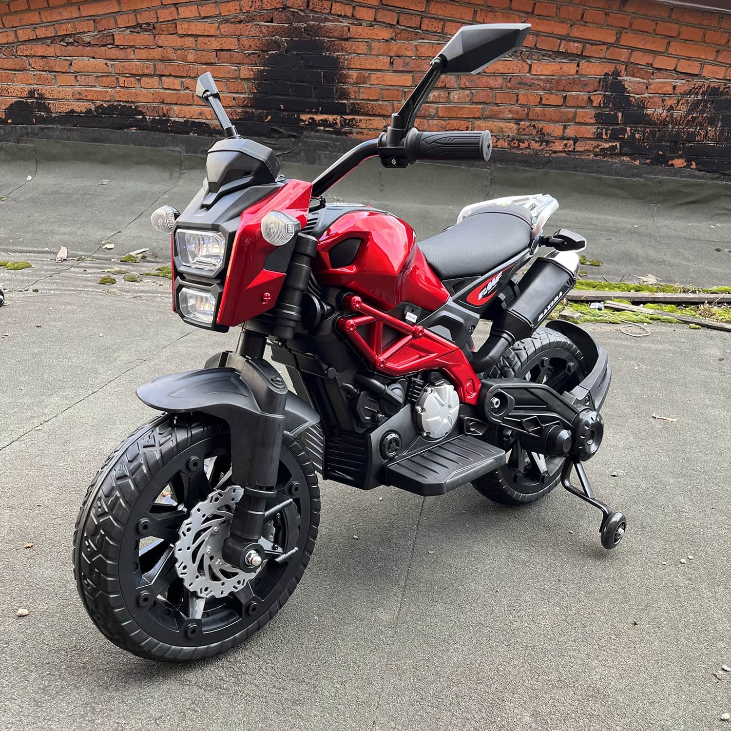 картинка Детский электромотоцикл Harley Davidson (12V, EVA, ручка газа) - DLS01-SP-RED 