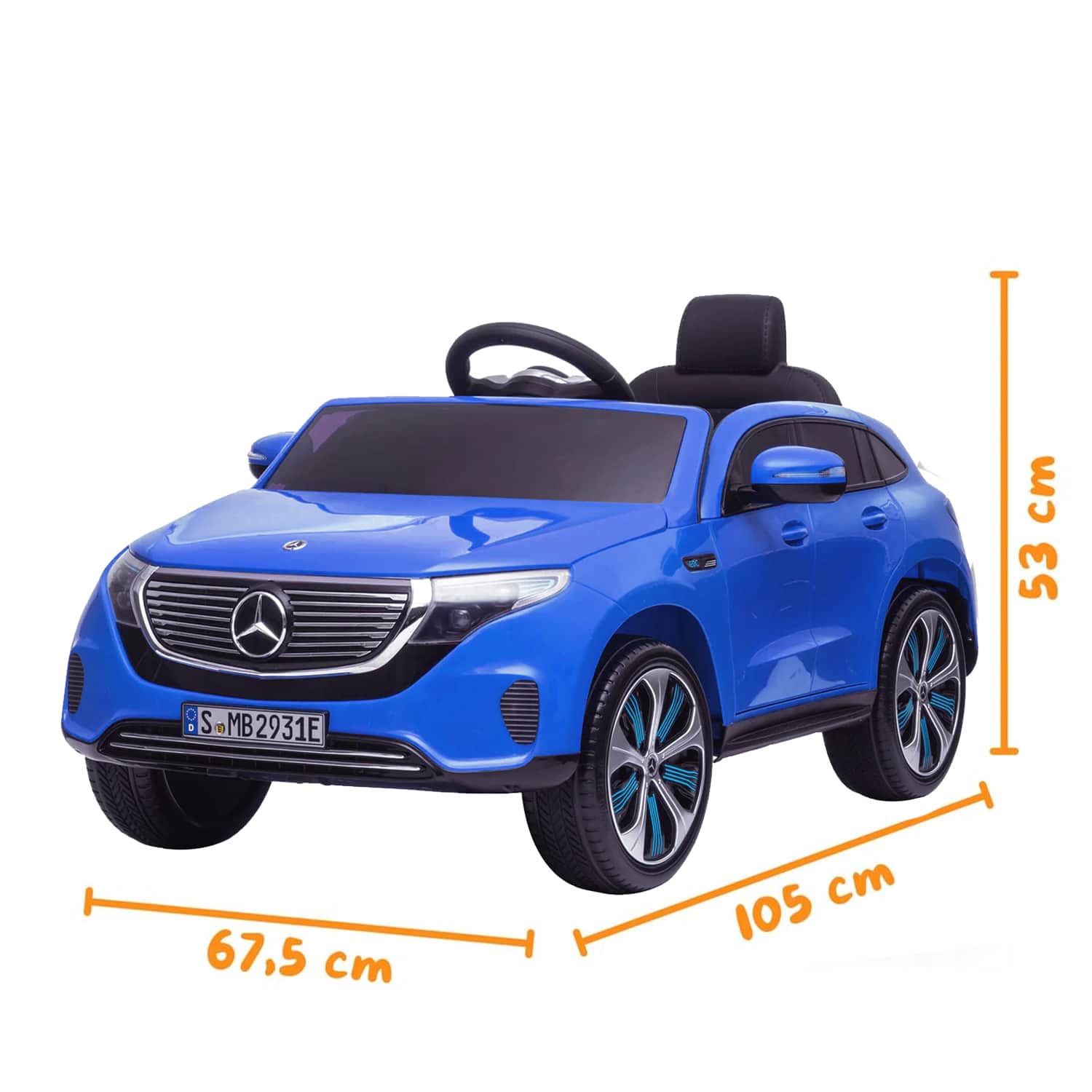 картинка Детский электромобиль Mercedes EQC 400 6V 2WD - HL378-BLUE 