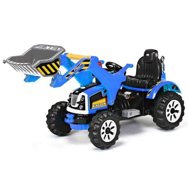 картинка Детский электромобиль трактор на аккумуляторе 12V / синий - JS328A-BLUE 