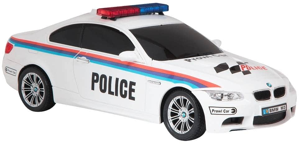 картинка Радиоуправляемая машина GK Racer BMW M3 Coupe POLICE масштаб 1:18 - 866-1803PB-WHITE 