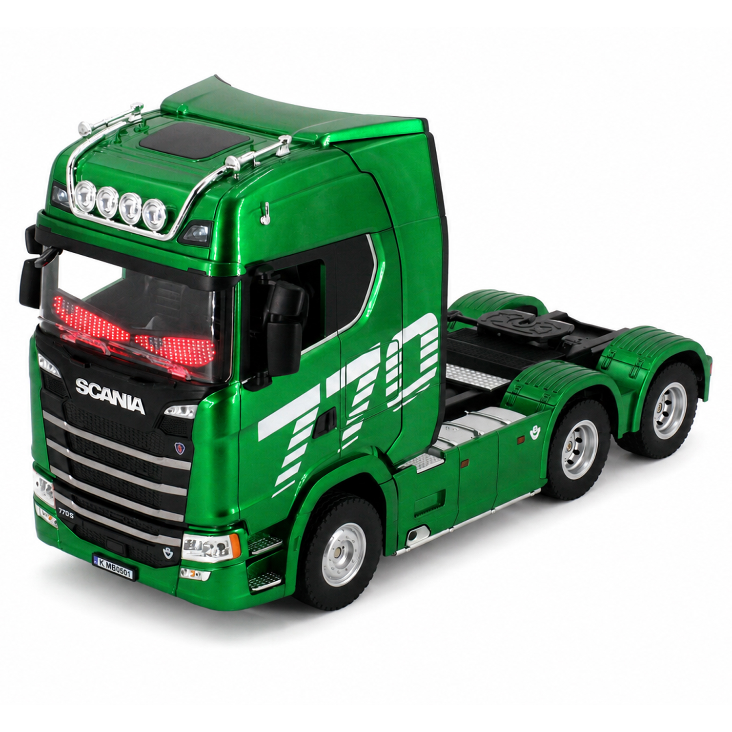 картинка Радиоуправляемый тягач Scania HUINA масштаб 1:18 - HN1501PRO-GREEN 