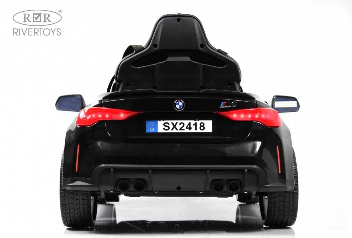 картинка Детский электромобиль BMW M4 (A004AA) черный глянец 