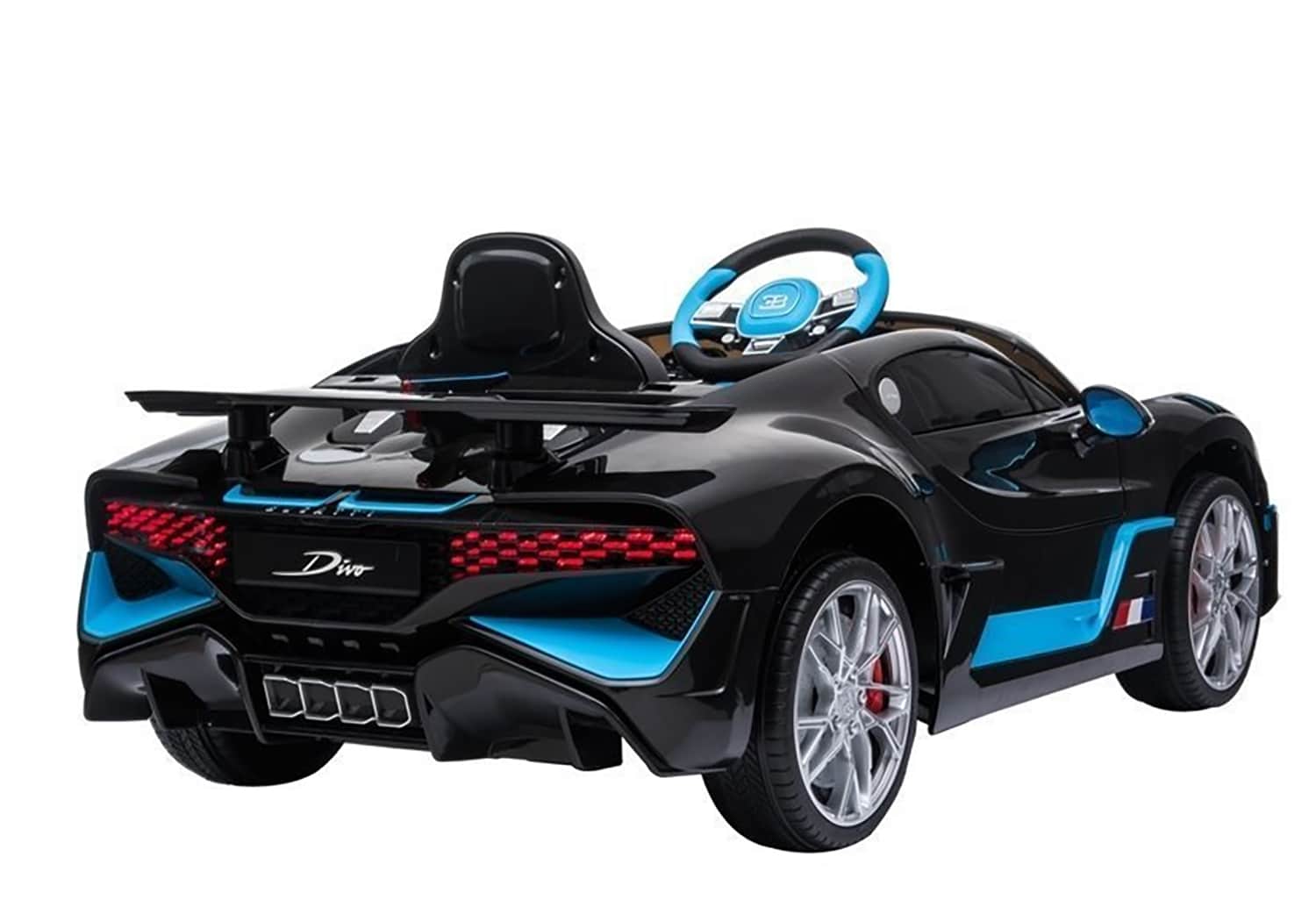 картинка Детский электромобиль Bugatti Divo (черный, 12V) - HL338 