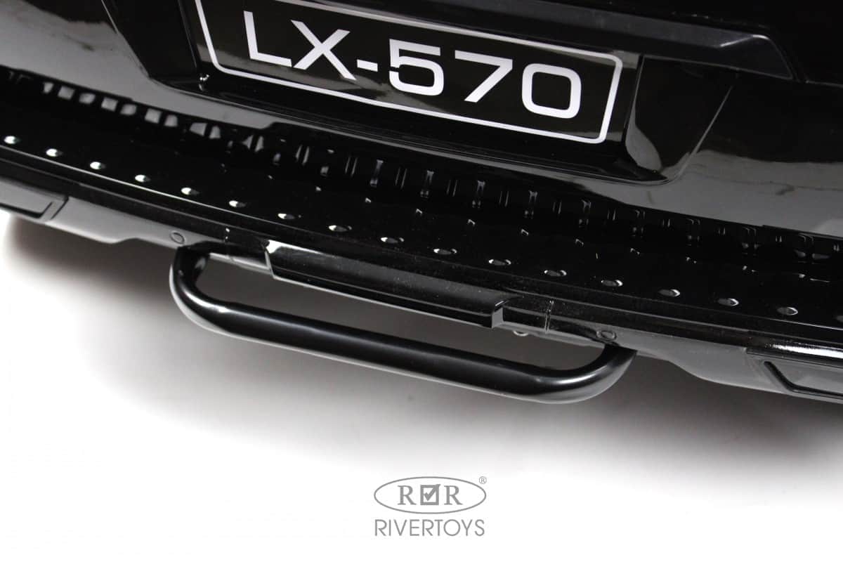 картинка Детский электромобиль Lexus 570 (E555EE) черный глянец 