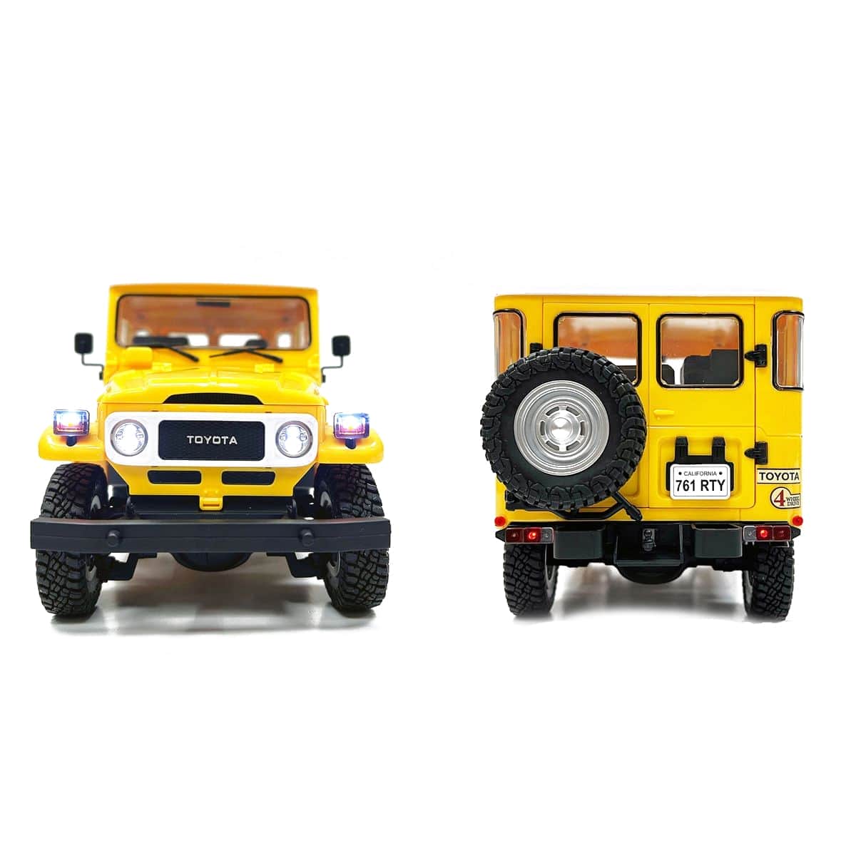 картинка Радиоуправляемый внедрожник TOYOTA FJ40 PRO (свет, выхлоп, Li-Po 5C) - HG4-50-PRO-YELLOW 