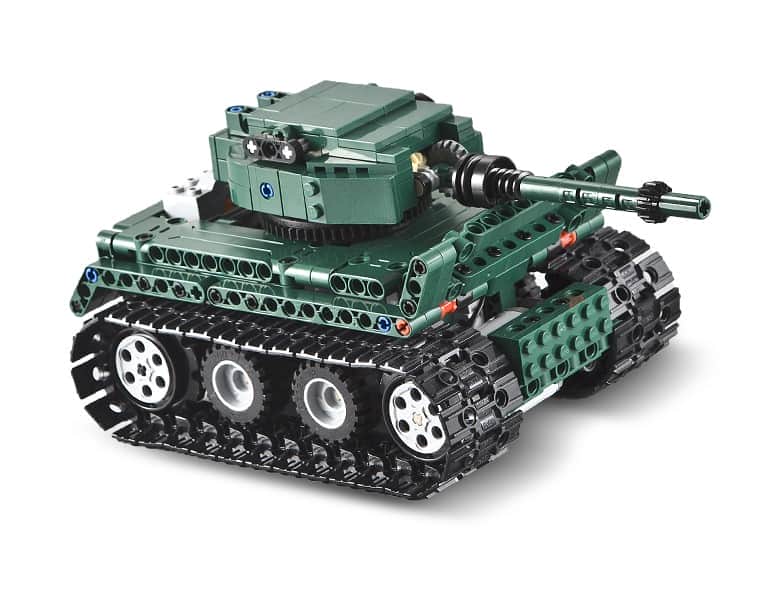 картинка Конструктор Double E Cada Technics, Танк Tiger 1, 313 деталей, пульт управления - C51018W 