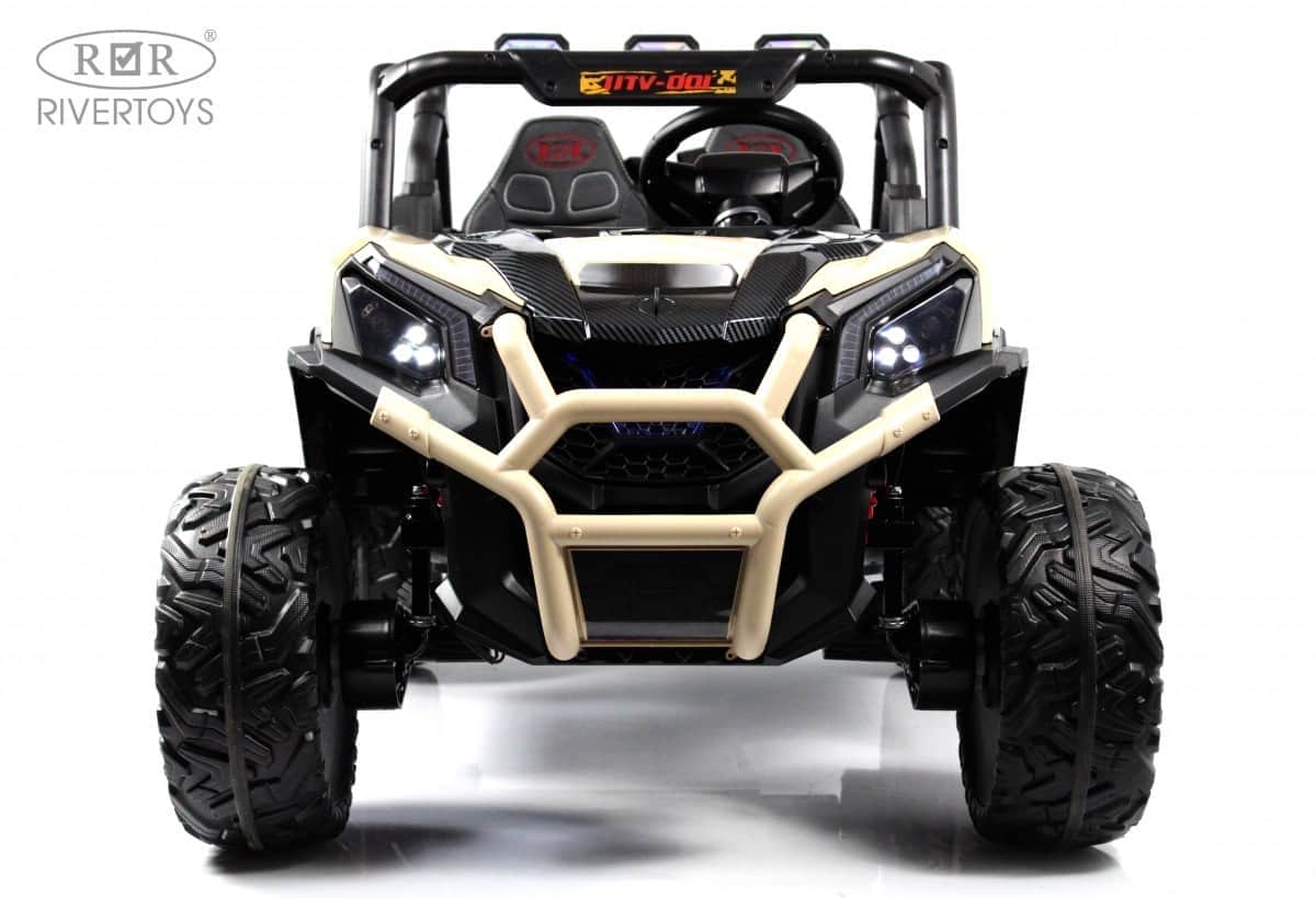 картинка Детский электромобиль K777KK LUX 4WD кремовый 