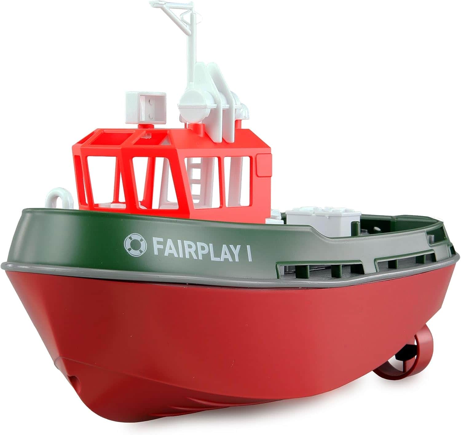картинка Радиоуправляемый буксир Tugboat зеленый 2.4G 1:72 - HL-3800-G 