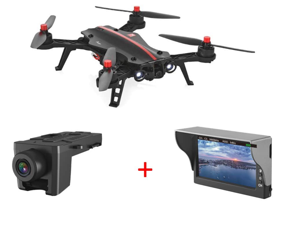 картинка Радиоуправляемый квадрокоптер MJX Bugs 8 + FPV экран + FPV камера RTF 2.4G - MJX-B8-D43-C5830 