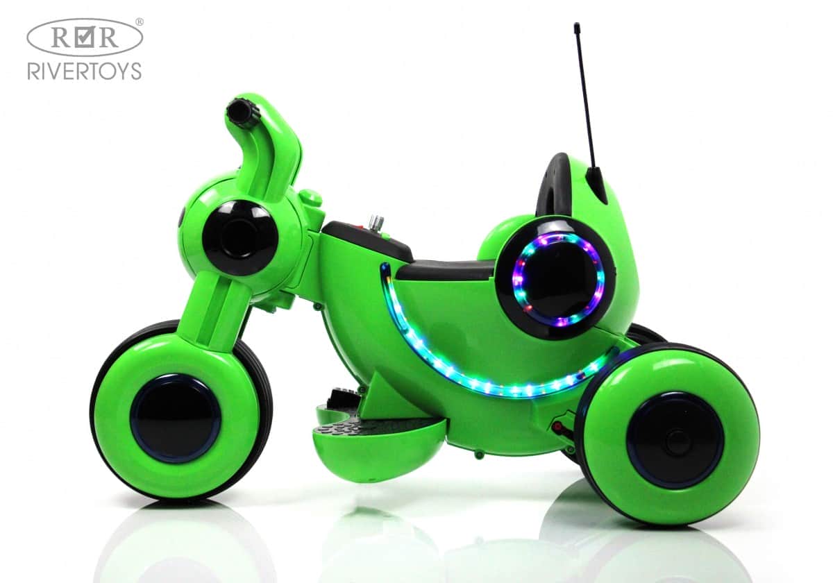 картинка Детский электромотоцикл HL300 зеленый 