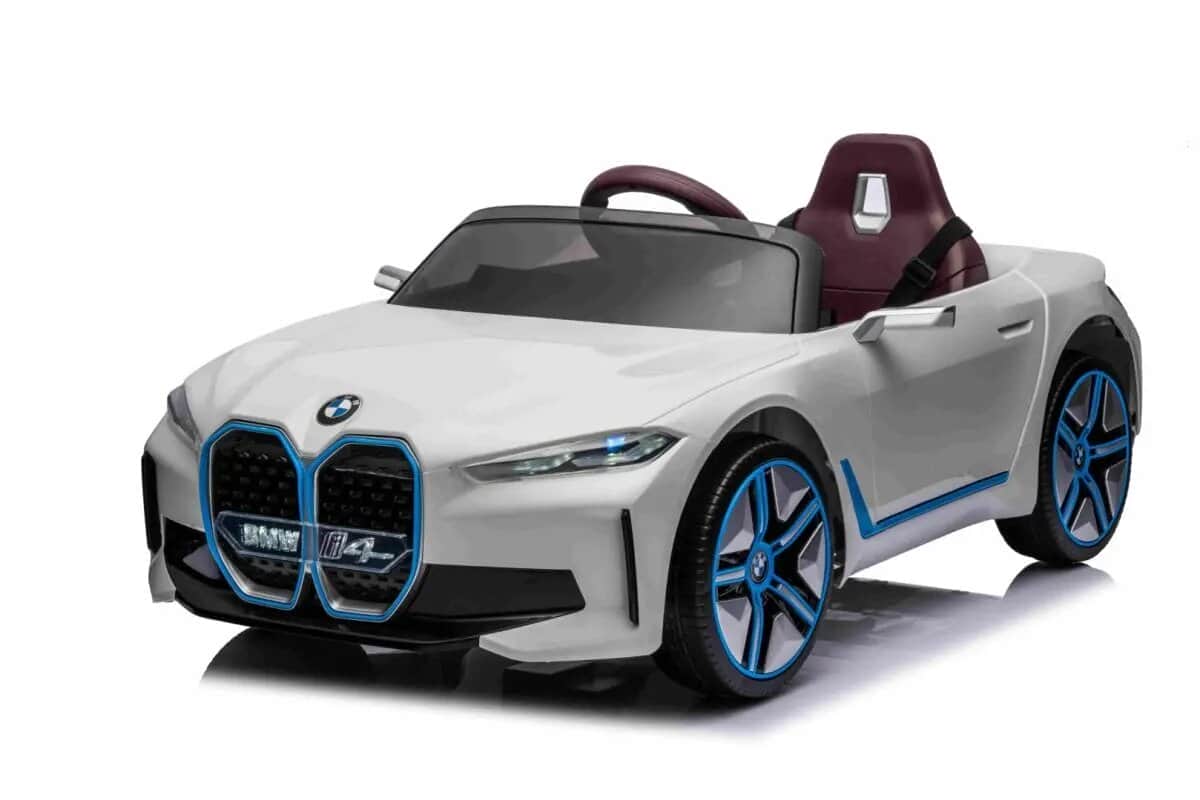 картинка Детский электромобиль BMW I4 (полный привод, 12V) - JE1009-WHITE 