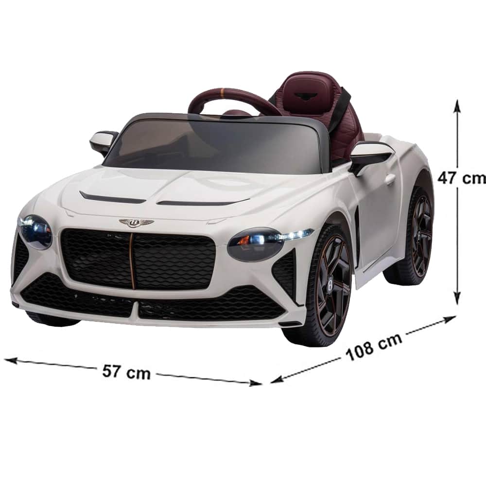 картинка Детский электромобиль Bentley Bacalar (полный привод, 12V) - JE1008-WHITE 