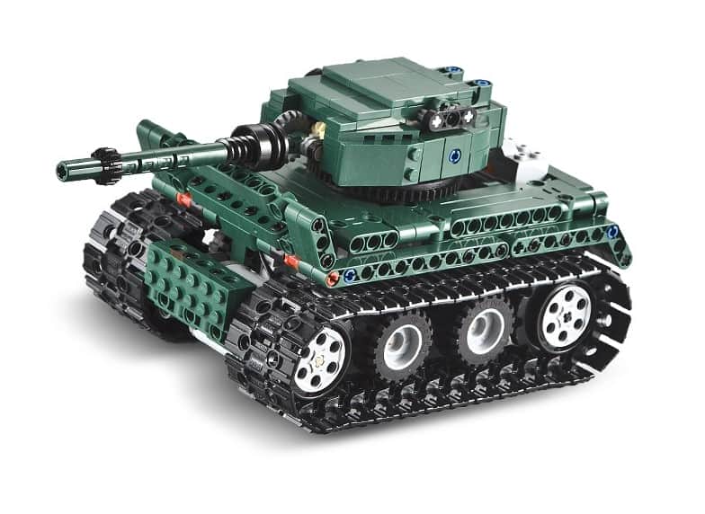 картинка Конструктор Double E Cada Technics, Танк Tiger 1, 313 деталей, пульт управления - C51018W 