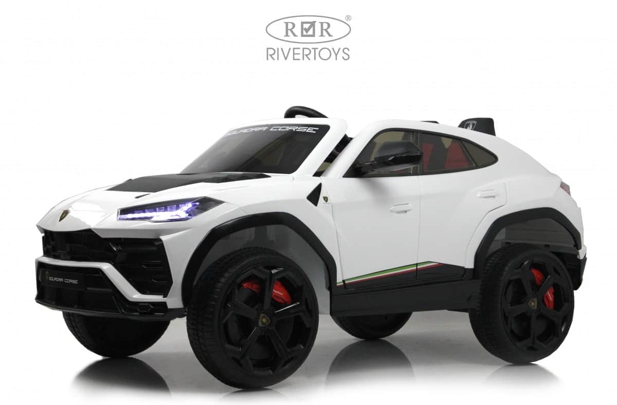 картинка Детский электромобиль Lamborghini Urus (E777EE) белый 