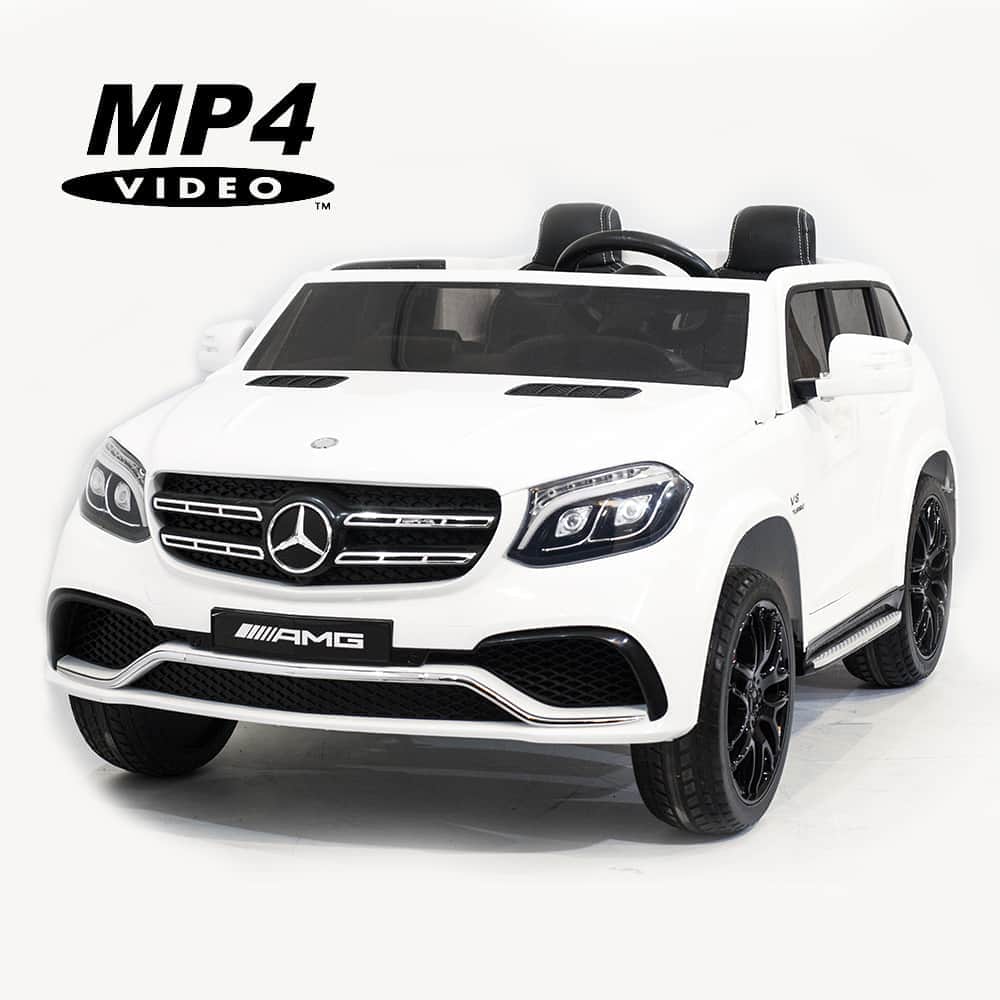 картинка Детский электромобиль Mercedes Benz GLS63 LUXURY 4WD 12V MP4 - White - HL228-LUX-MP4 