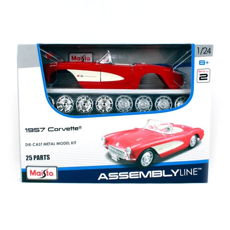 картинка Сборная металлическая модель Maisto Corvette 1957 1:25 - 39900 