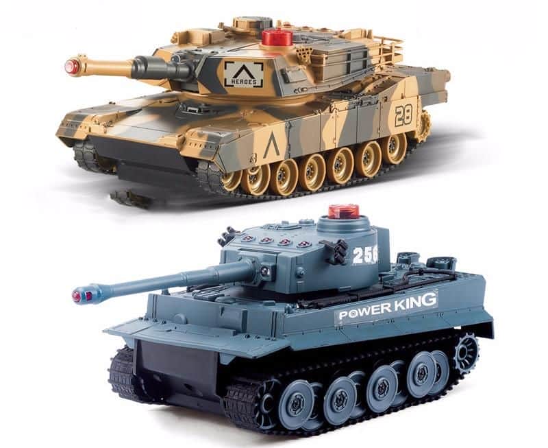 картинка Радиоуправляемый танковый бой Huan QI Tiger vs Leopard 1:28 2.4G - 508C 
