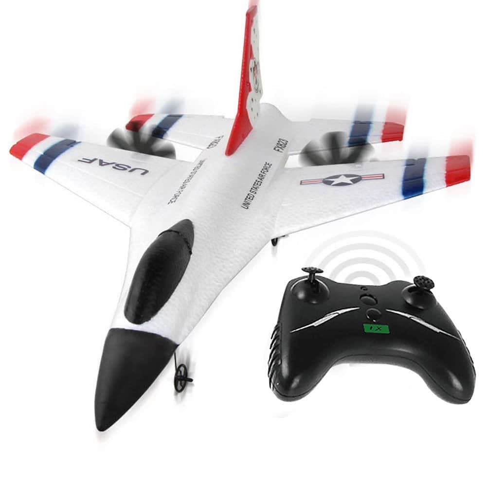 картинка Радиоуправляемый самолет для начинающих F16 FIGHTER 2.4G - FX823 