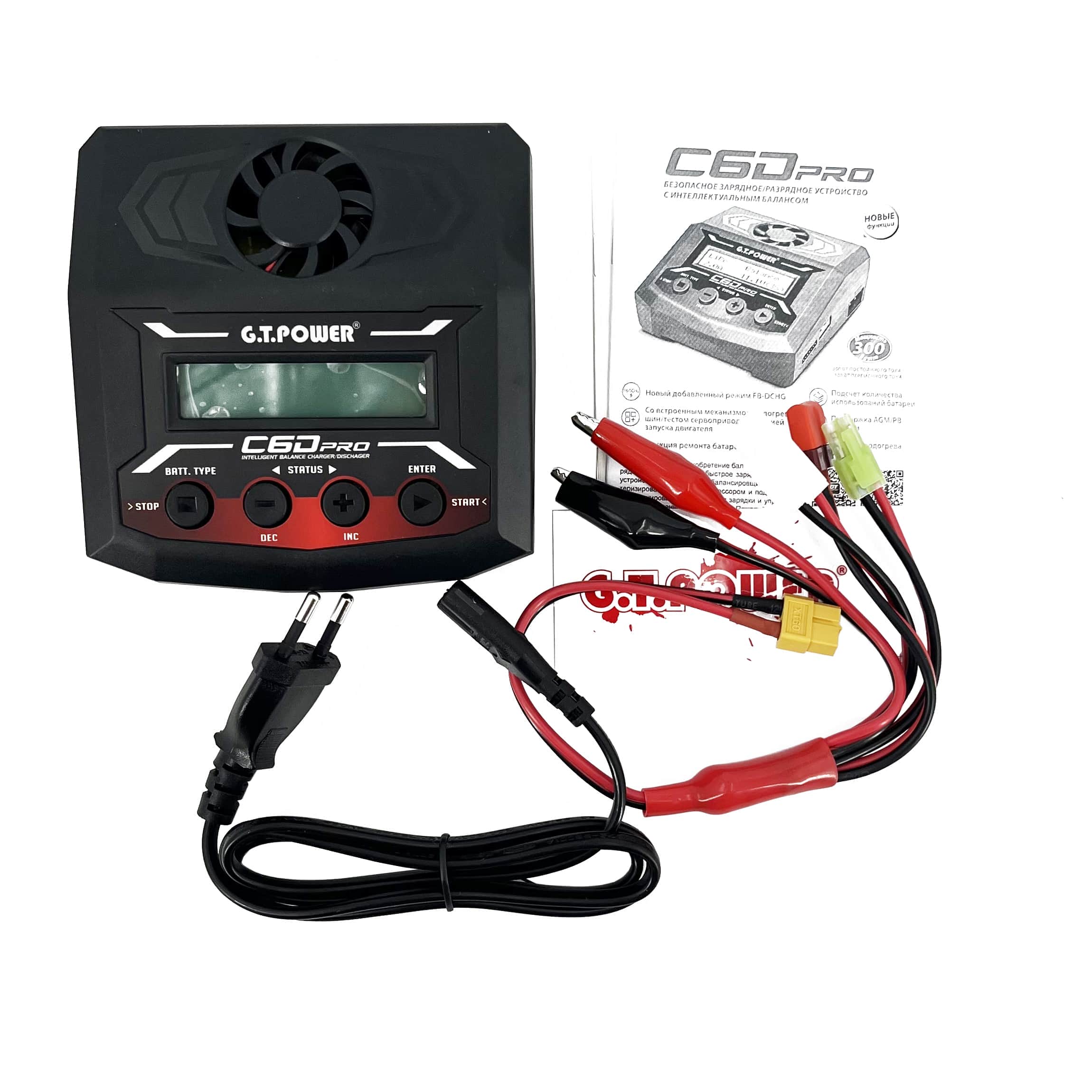 картинка Универсальное зарядное устройство G.T.Power C6DPRO 11-26/220В, 12A, 300W - GTP-C6DPRO 