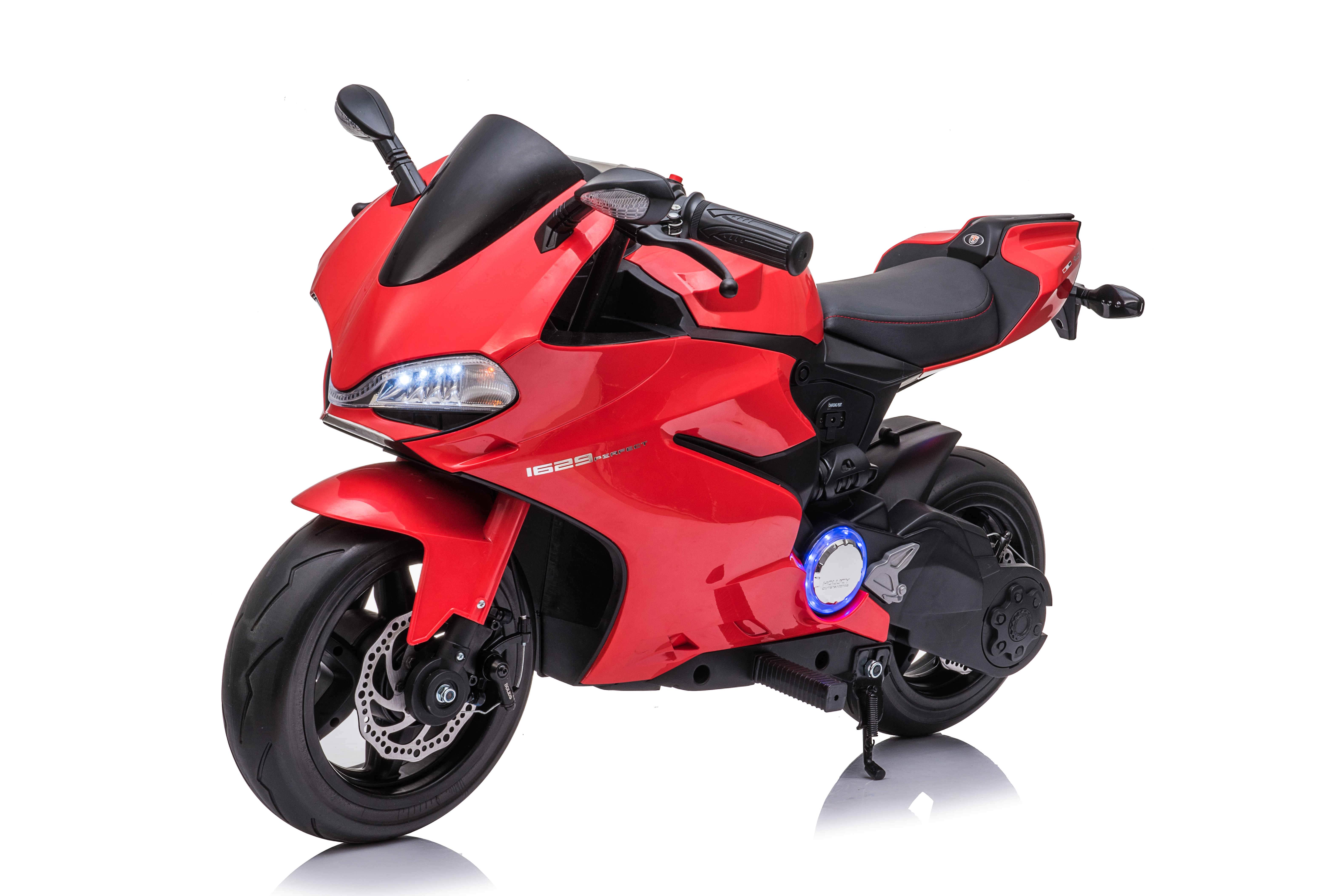 картинка Детский электромобиль мотоцикл Ducati Red (дисковый тормоз, 16 км/ч, 24V) - SX1629 