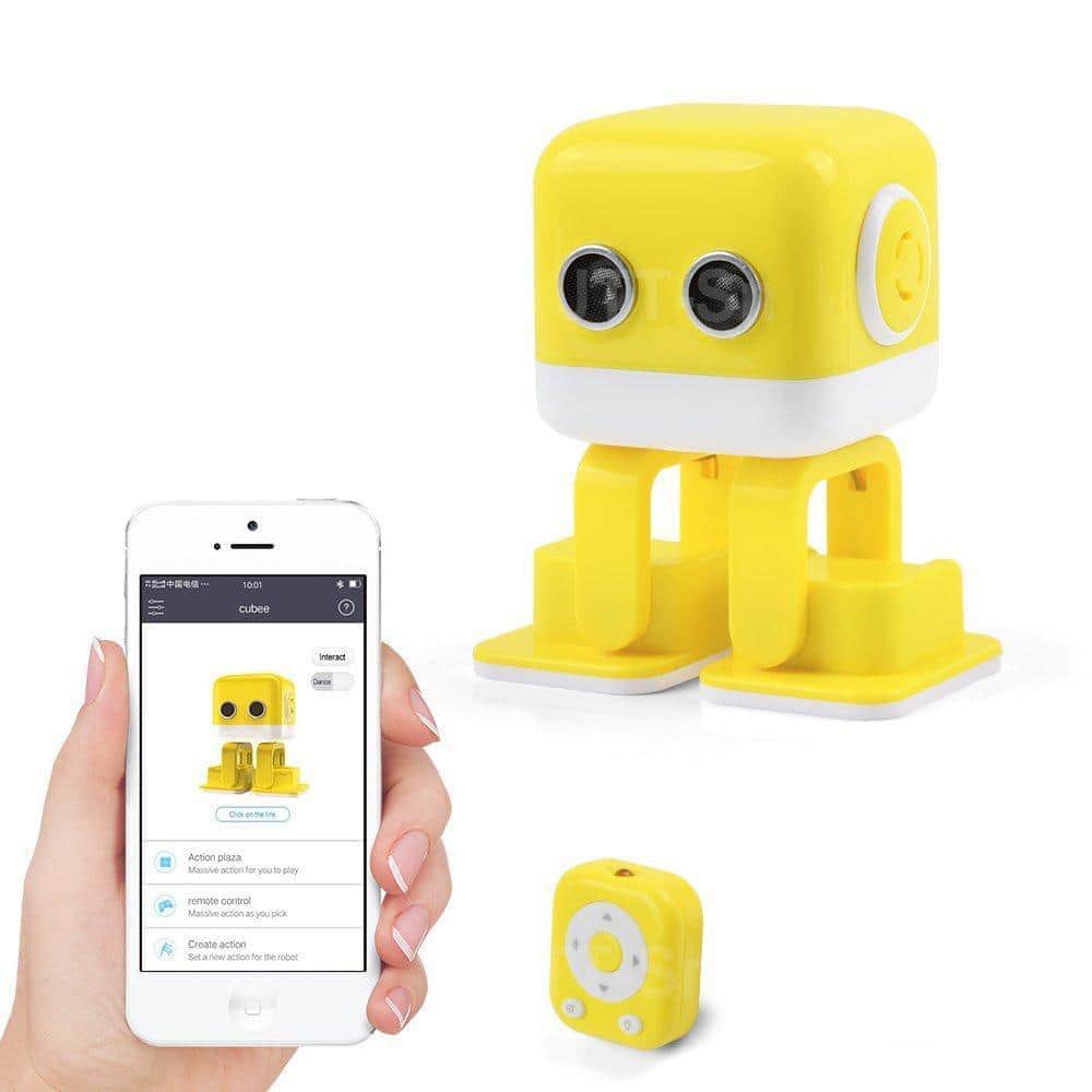 картинка Интеллектуальный танцующий робот WLtoys Cubee F9 Yellow APP - WLT-F9 