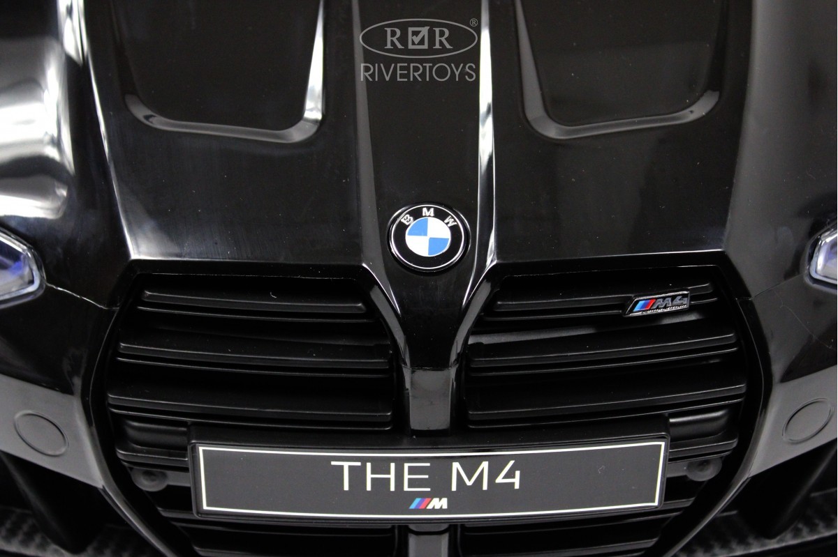 картинка Детский электромобиль BMW M4 (A004AA) черный глянец 