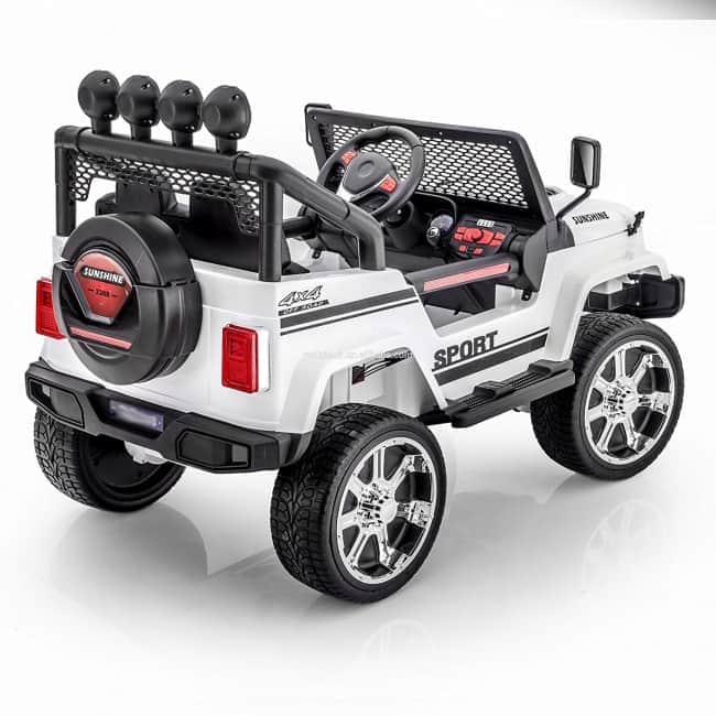 картинка Двухместный полноприводный электромобиль White Jeep 12V 2.4G - S2388-W 