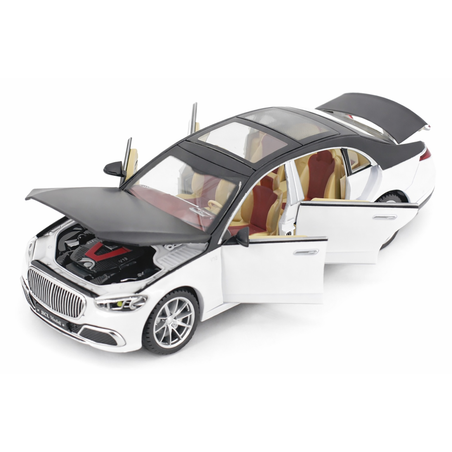 картинка Радиоуправляемая металлическая машина Mercedes S600 1:22 - HCL-3813-WHITE 