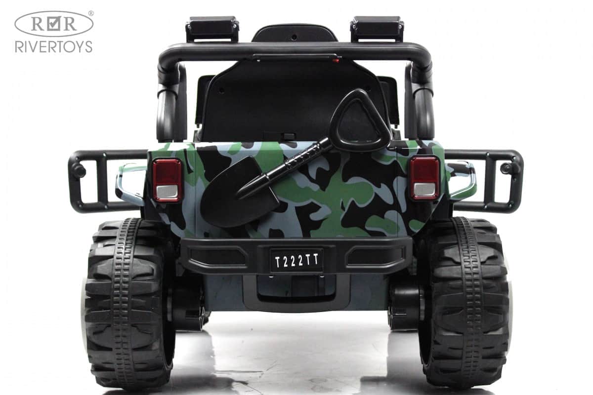 картинка Детский электромобиль T222TT 4WD камуфляж 