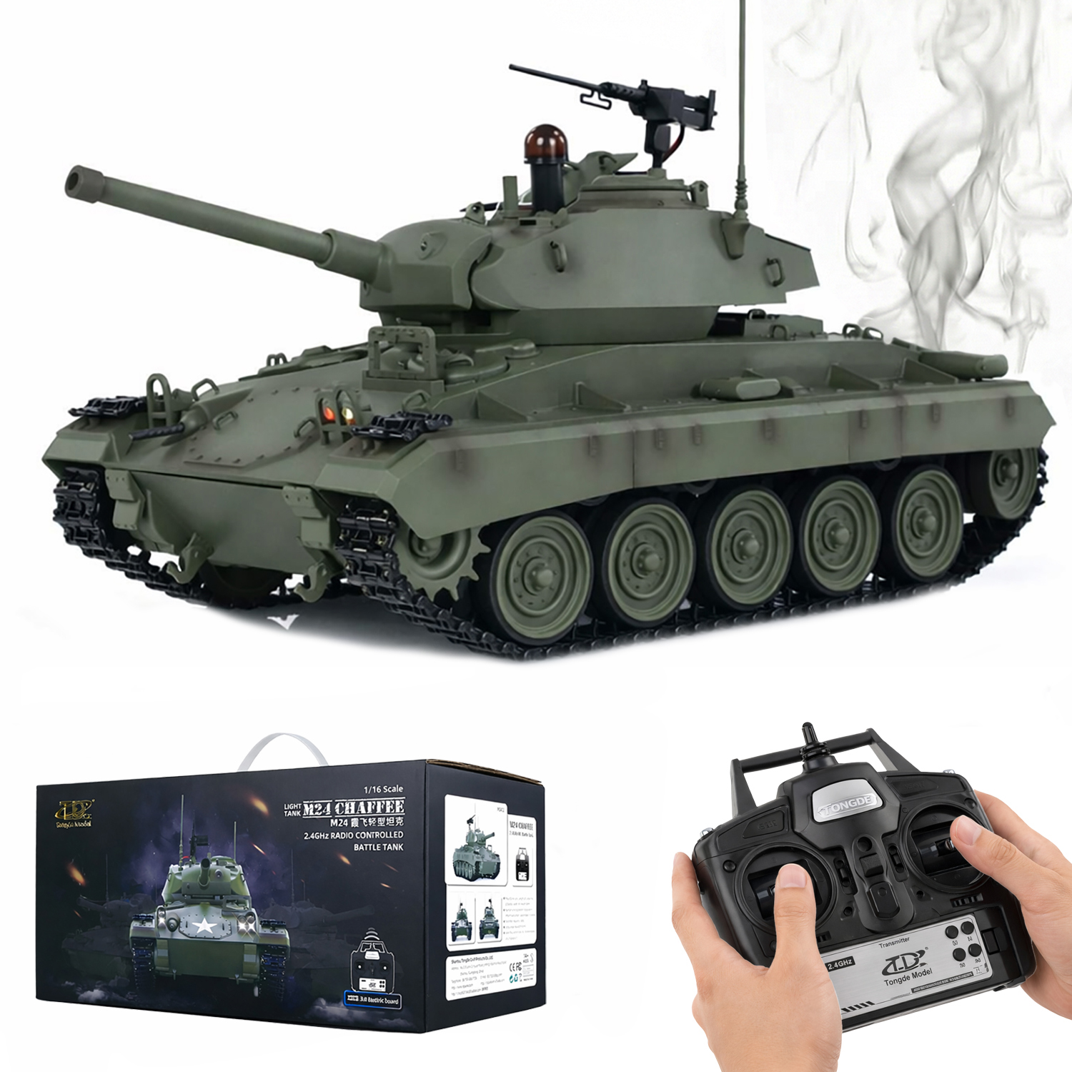 картинка Радиоуправляемый танк M24 Chaffee - TD-M2402 