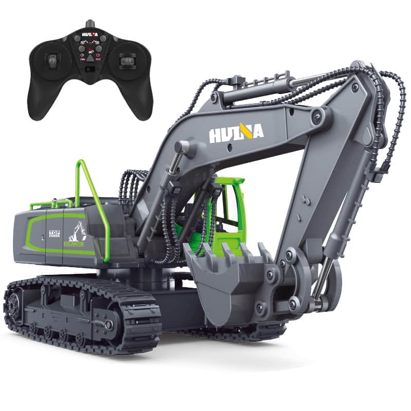 картинка Радиоуправляемый экскаватор HUI NA TOYS масштаб 1:18 2.4G - HN1558-GREEN 