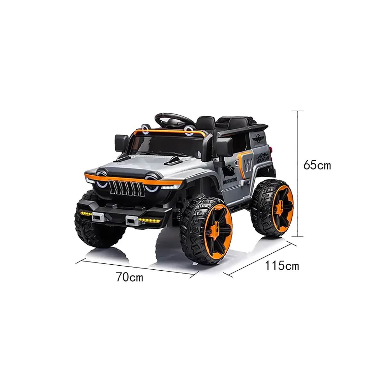 картинка Электромобиль Джип 4WD 12V (полный привод, оранжевый) - WXE-2218-ORANGE 