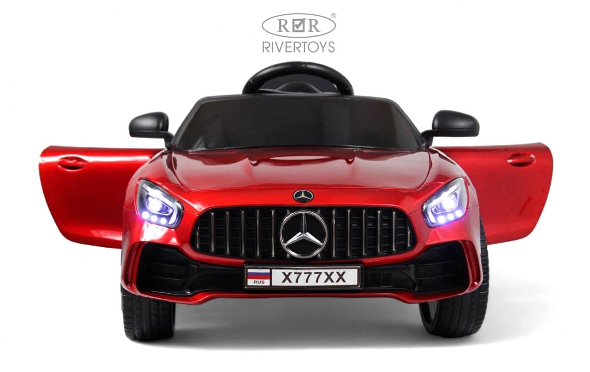 картинка Детский электромобиль Mercedes-Benz AMG GT X777XX красный глянец 