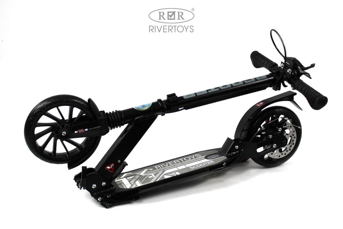 картинка Детский самокат HB-A7 черный 