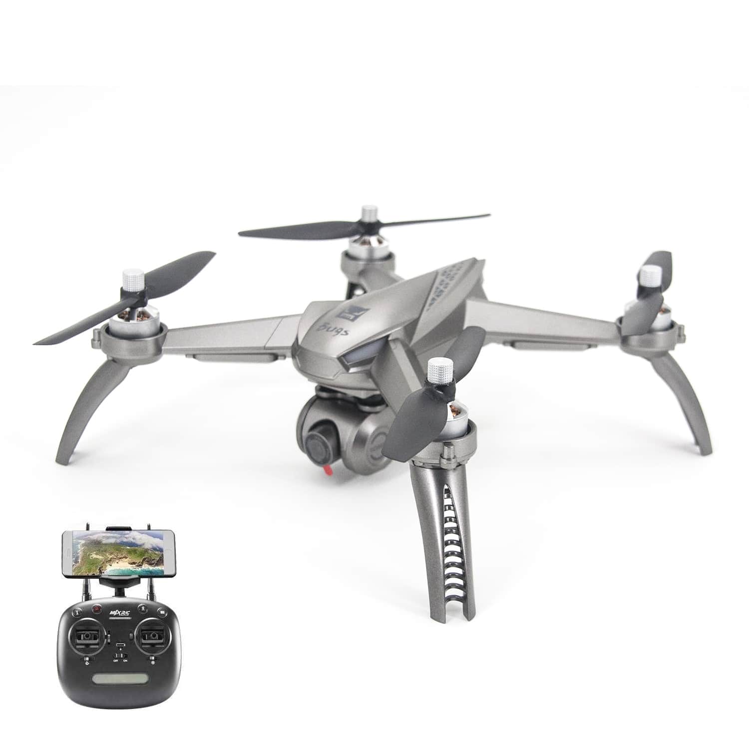 картинка Радиоуправляемый квадрокоптер MJX Bugs 5W Silver RTF 2.4G - B5W 