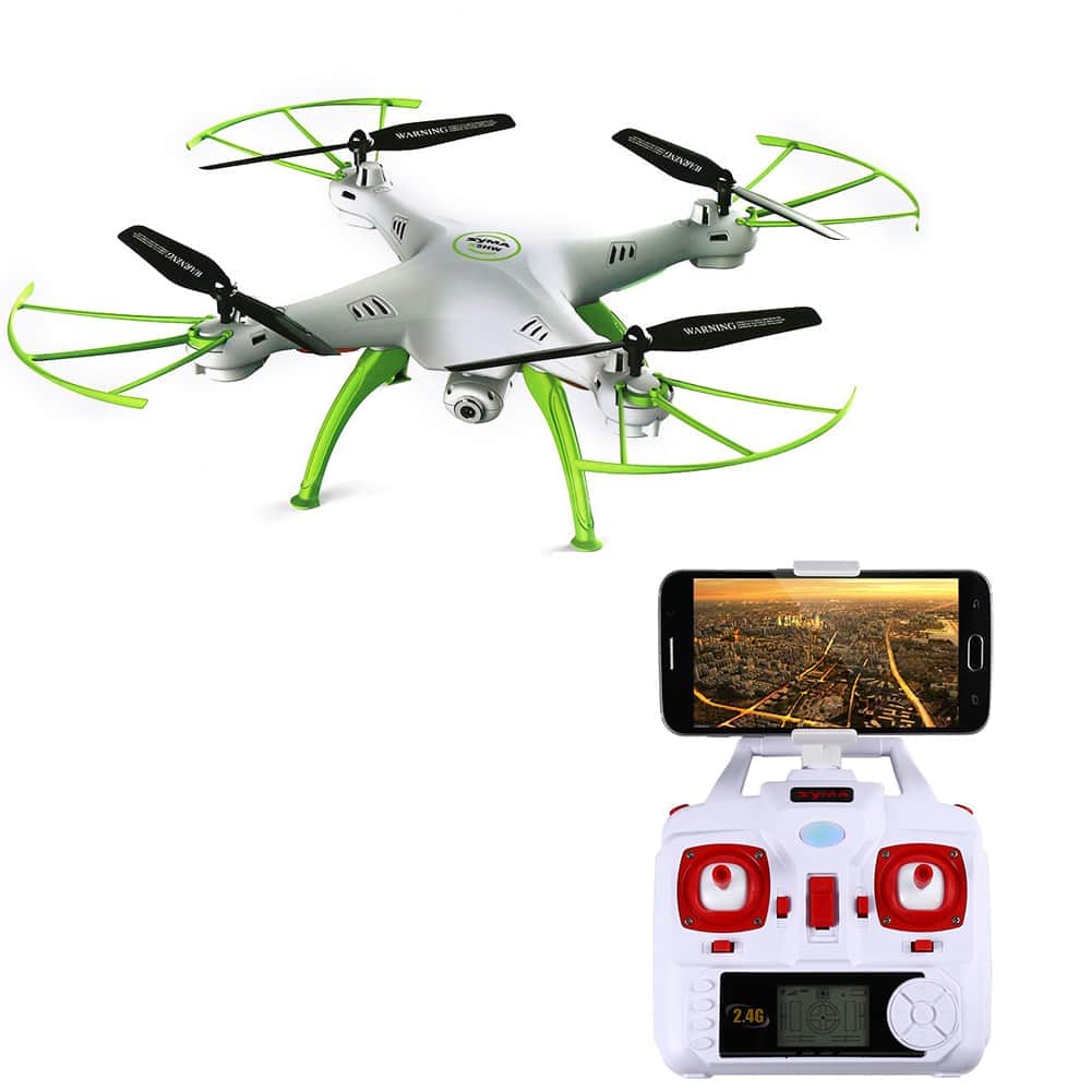 картинка Радиоуправляемый белый квадрокоптер Syma X5HW с барометром Wi-Fi FPV - X5HW 