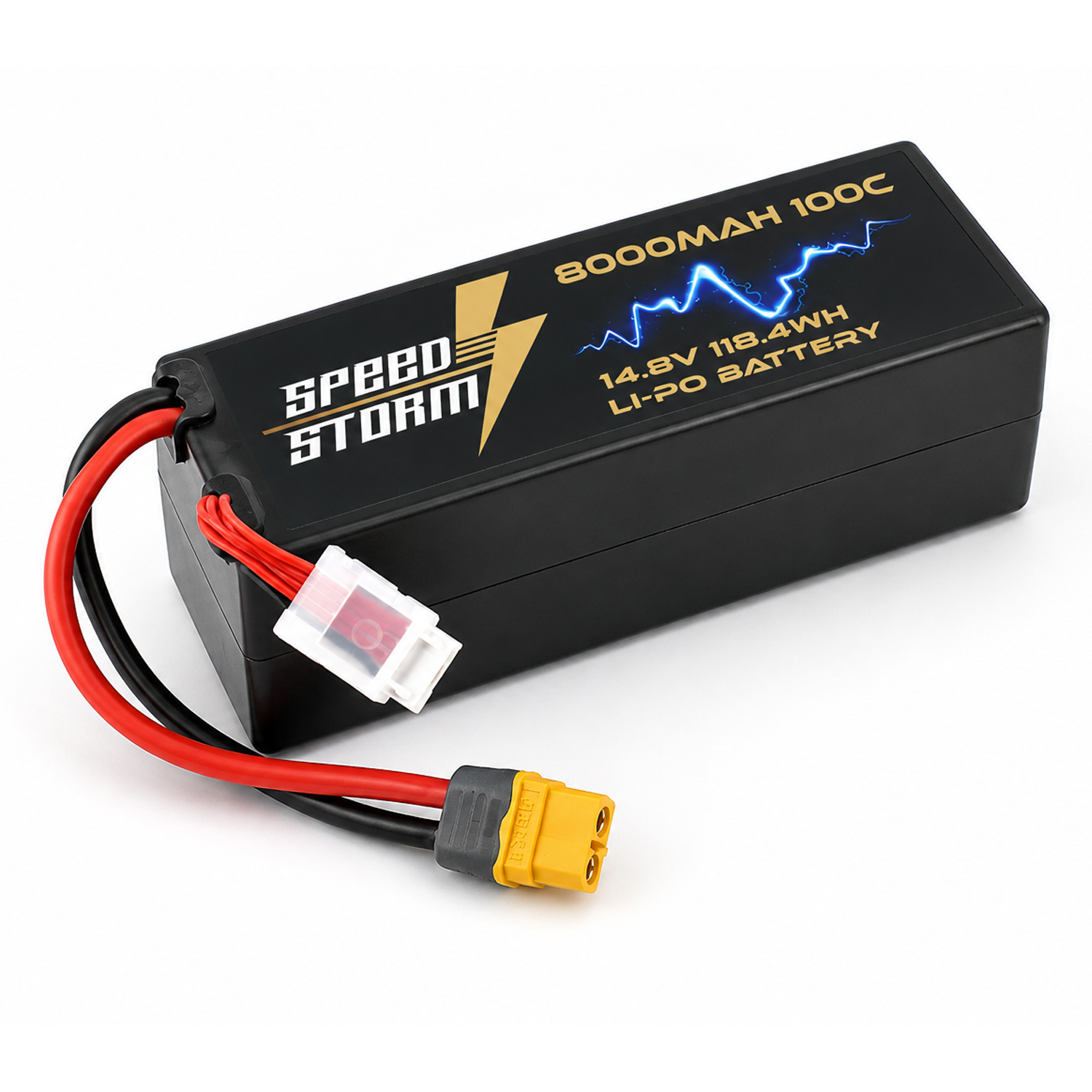 картинка Аккумулятор Speed Storm Li-Po 14.8V 100C 8000 mAh Hard Case разъем XT60 - SS-4S8000-100-XT60 