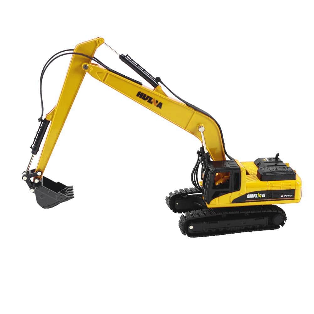 картинка Металлический гусеничный экскаватор HuiNa Toys 1:50 - HN1722-YELLOW 